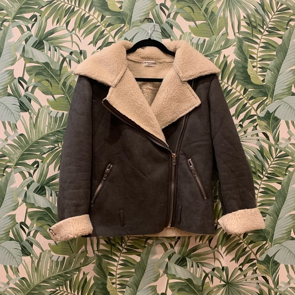 Faux Sherpa jacket gray size medium - Picture 5 of 5